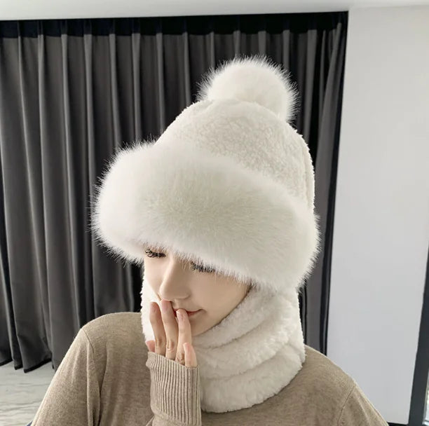 Fleece-lined Outdoor Hat with Ear and Wind Protection