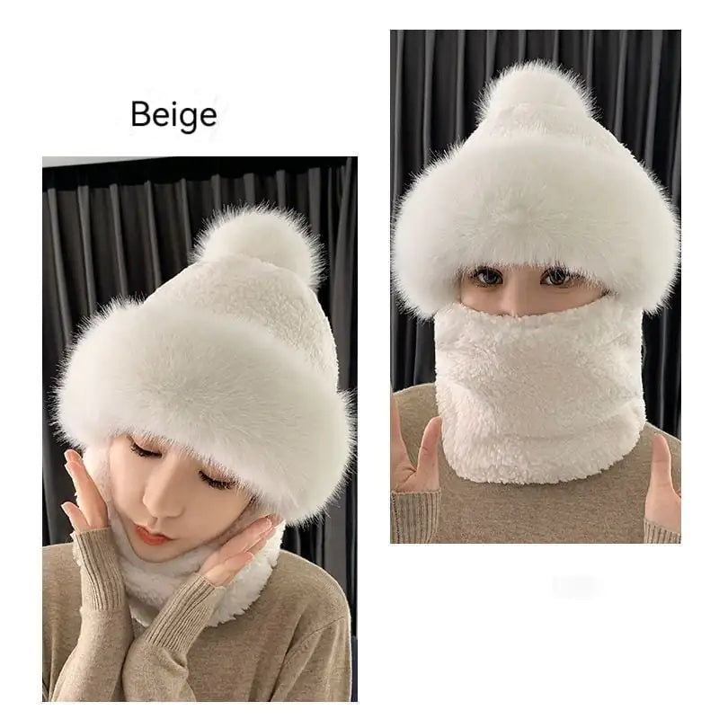 Fleece-lined Outdoor Hat with Ear and Wind Protection