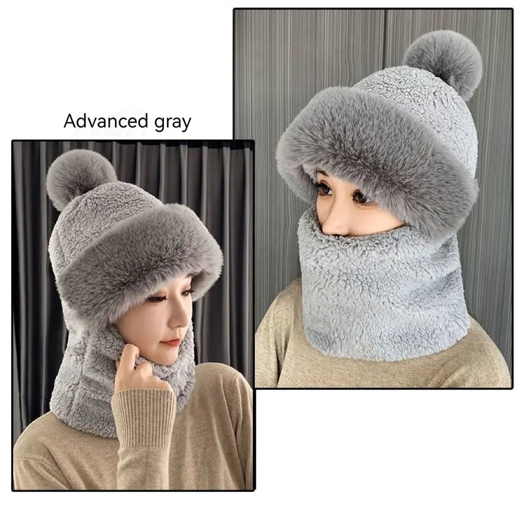 Fleece-lined Outdoor Hat with Ear and Wind Protection