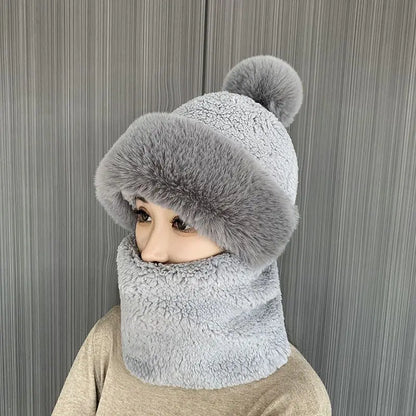 Fleece-lined Outdoor Hat with Ear and Wind Protection